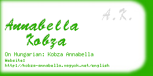 annabella kobza business card